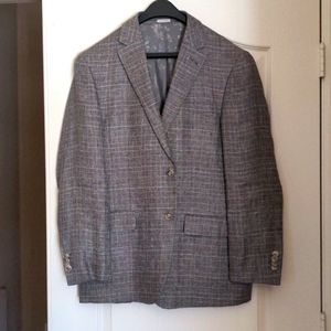 Italian fabric men's linen blazer 40R